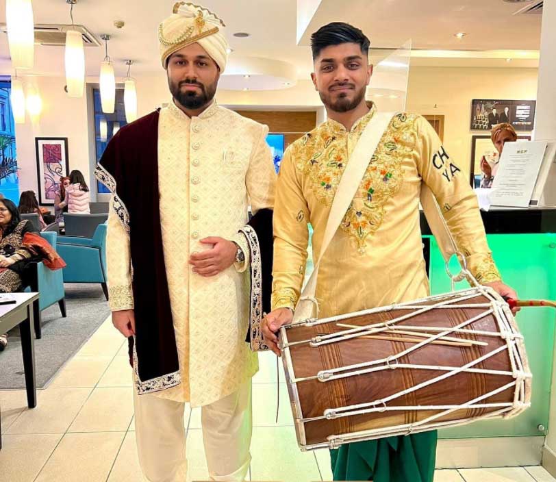 The Glasgow Dhol & Bagpipe Band - Mini Band Baja with DJ packages
