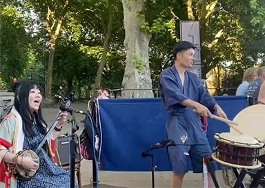 Japanese Okinawa Folk Duo